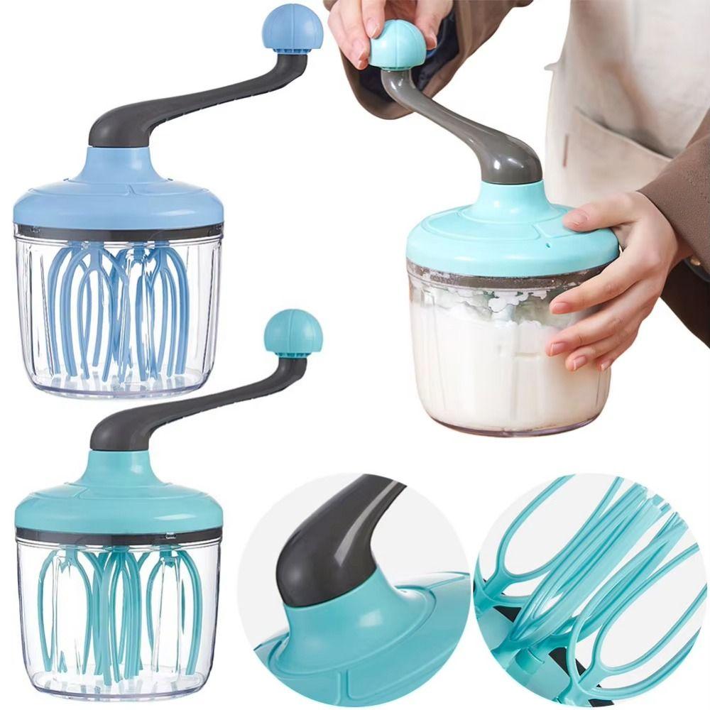 Lightweight Manual Whisk Rotary Handle Cream Mixer Multifunctional Hand Crank Beater Baking Tool