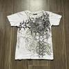 European and American men's summer Gothic letter bone wing skull print soft and breathable round neck T-shirt outdoor street top