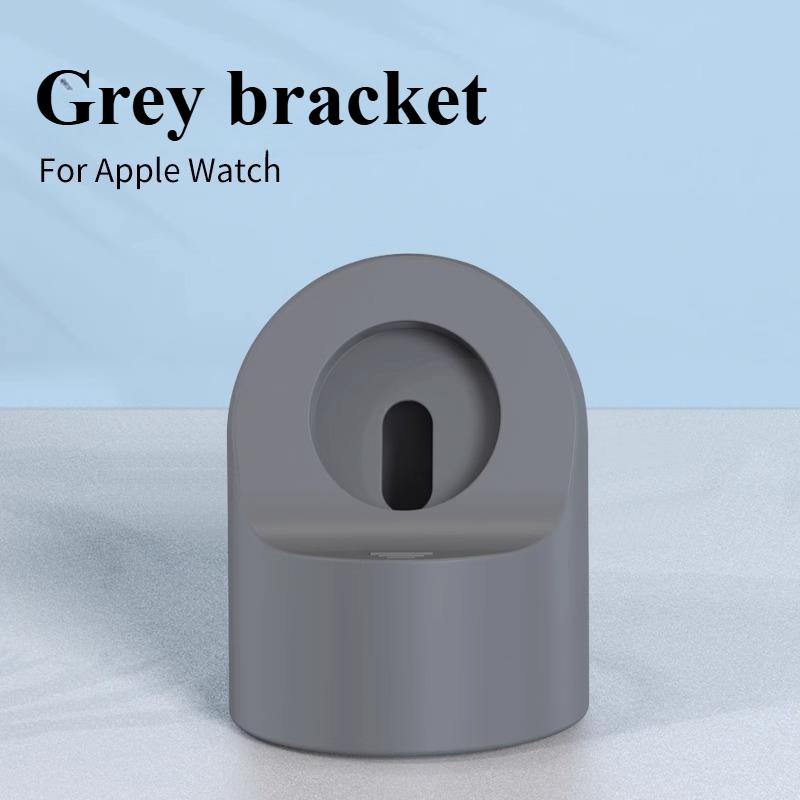 Ladeständer für Apple Watch Series Ultra/8/SE2/7/6/SE/4/3 49mm/45mm/44mm/42mm/41mm/40mm/38mm Langlebiger Silikon Nachttischmodus