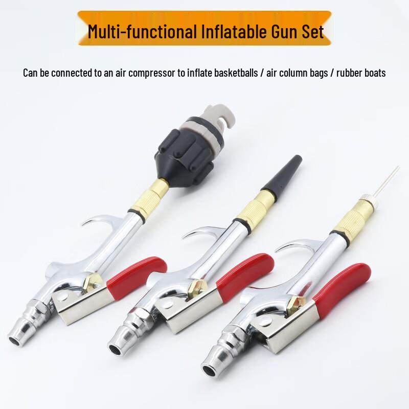 Multi-functional Air Inflator Nozzle with 9m Hose Kit