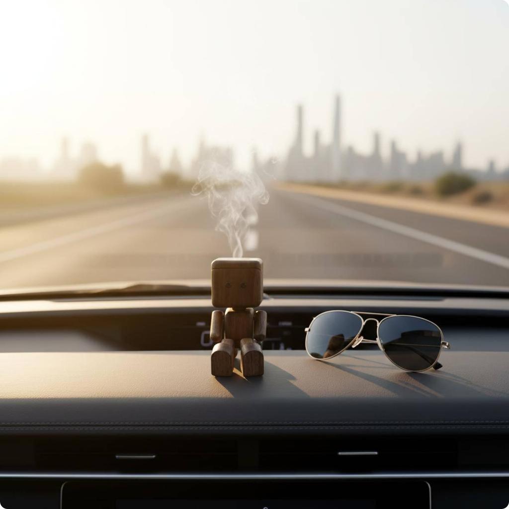 Wooden Car Scent Ornament Gift Idea Dashboard Solid Wood