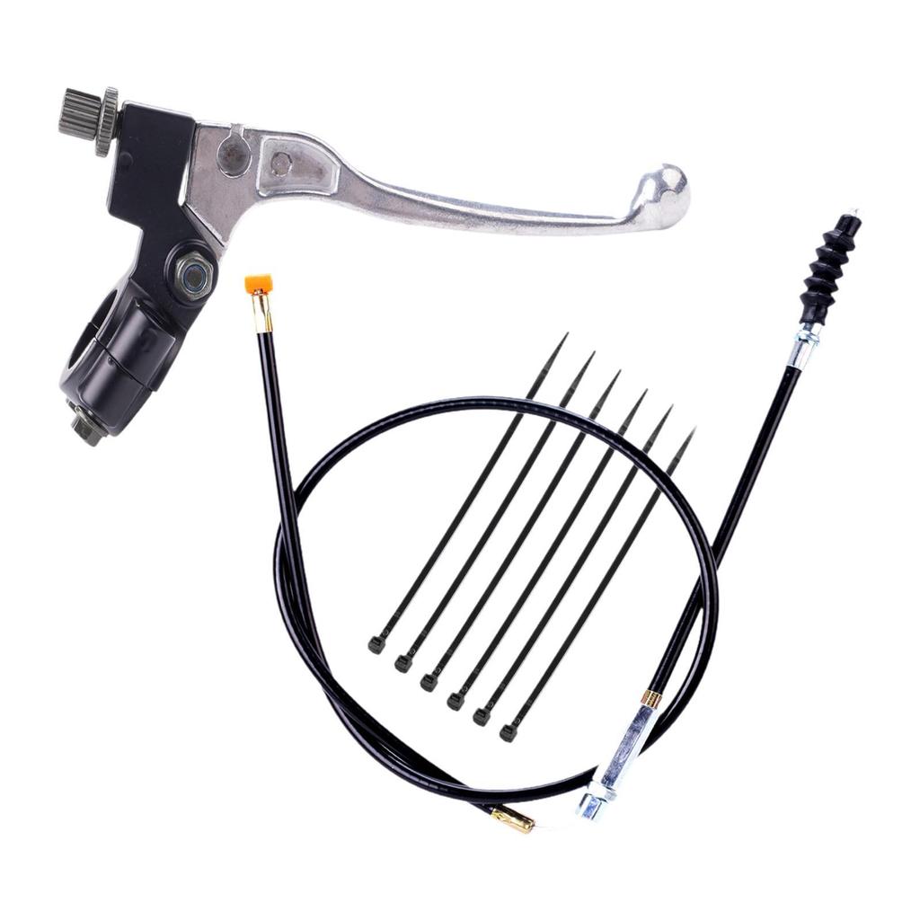 7/8inch Handlebar Left Clutch Lever Clutch Cable, Clutch Wire with Adjuster for Repairing ATV Beach Off Road Motorcycle