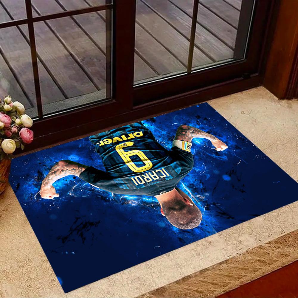 Argentina Football Player Carpet Suitable for Dining Room Bedrooms Entryway Game Room Anti-slip Rug Office Home Decor Gift for Festivals
