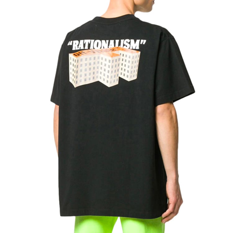 OFF WHITE SS20 T Shirts Men's Crew Neck Moderate Straight Fit OMAA038R201850071088