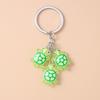 Cute Resin Simulated Tortoise Keychain Cartoon Animal Key Ring Pendant for Women Girl Handbag Decor DIY Kid's Jewelry Gift