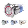 On Off  Button 19mm 12‑24V LED Waterproof Stainless Selflocking Latching Push Button