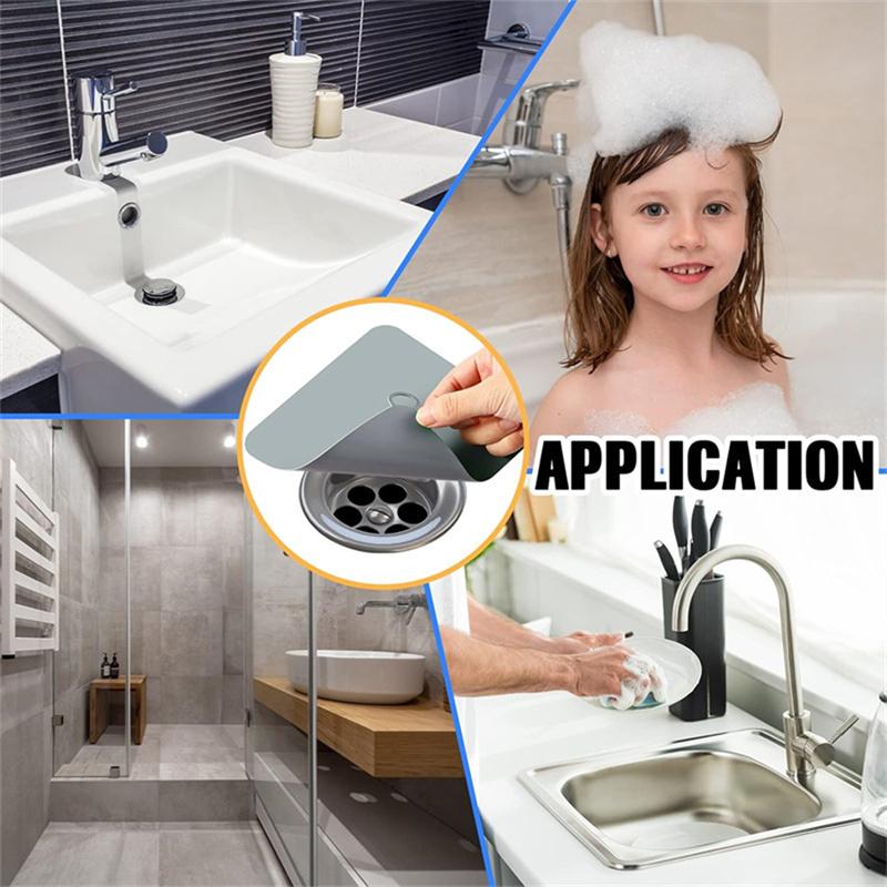 Thick Silicone Floor Drain Deodorant Cover Bathroom Deodorant Insect-Proof Seal Household Sewer Pipe Sink Anti-Smell Floor Cover