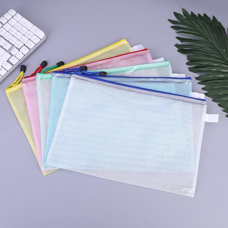 A5 Document Pouch 5 Pack, Assorted Colors for Storage
