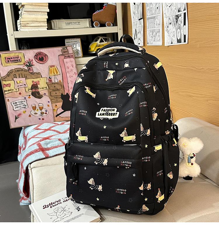 Schoolbag Japanese ins cute schoolbag girl, junior high school girl, high school student, large capacity load reduction class backpack student