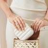 Solid Color Jewelry Storage Case Detachable Necklace Storage Box Fashion Mirror Jewelry Box  Travel