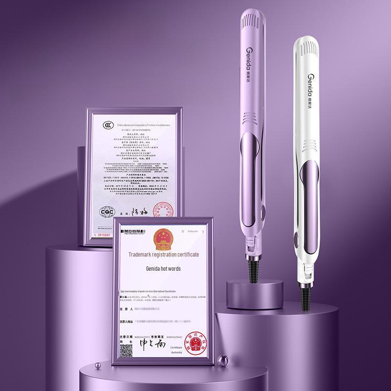 Dual-Use Automatic Hair Straightener & Curler with Wet/Dry Four-Temperature Settings 