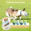 Hundeleckerli-Spender Spielzeug Rollender Hundefutterspender Silikon Langsamer Futterspender Interaktives Hundespielzeug für das Training im Freien Schnüffeln