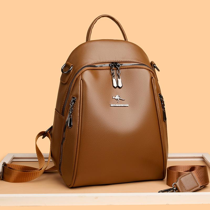 Women's Backpack PU Large Capacity Backpack Commuter Multi-function Shoulder Bag