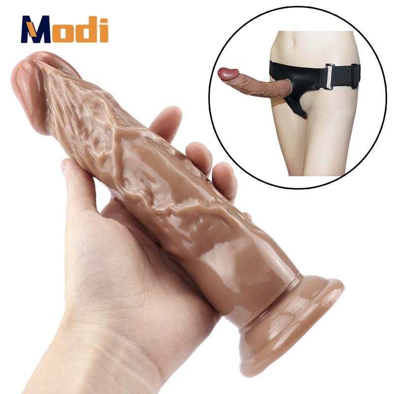 Dildo MoDi Realistic Strapon Dildo Penis Sexuální hračky pro dospělé Pro ženy Lesbické Muži Gay 18+