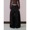 Vintage Court Style Wide Leg Jeans Unisex Loose Straight Pants Men Women