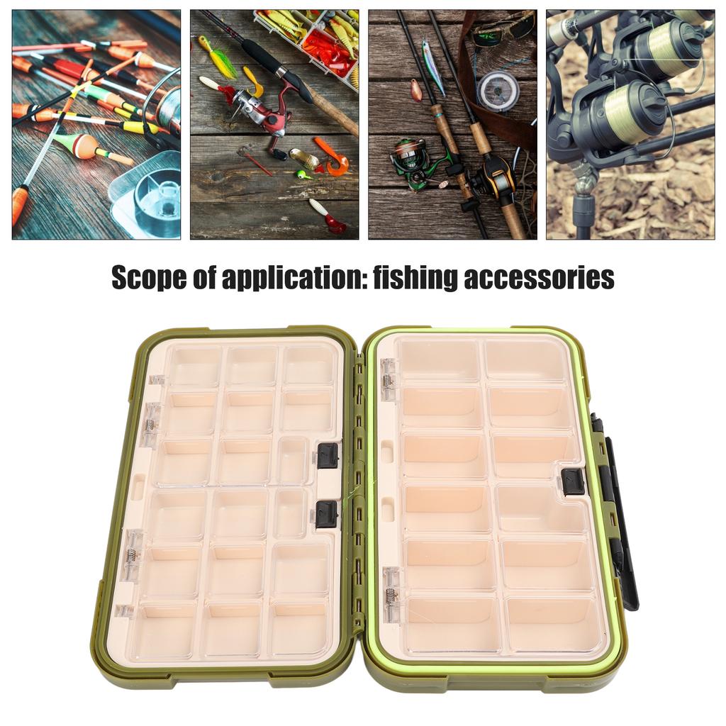 Fishing Box Lever Type Side Lock Sliding Design Movable Inserts Storage Accessories for Fisherman