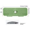 Tapis de robinet - AIMOONSA - 43,3x15 cm - Silicone alimentaire - Trou 3,1–5,5 cm - Vert