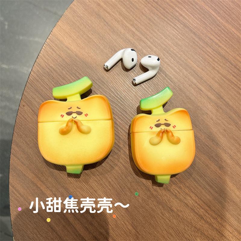Fun Sweet Banana for AirPods 1 Generation Protective Case Second Generation 1 Generation Pro1 Apple Bluetooth Headset Case Cute