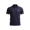 Li Ning Badminton Series Sports Casual Versatile Comfortable Breathable Sweat-Absorbing Polo Shirt T-Shirt Unisex Tops Ink-Blue APLR125-10