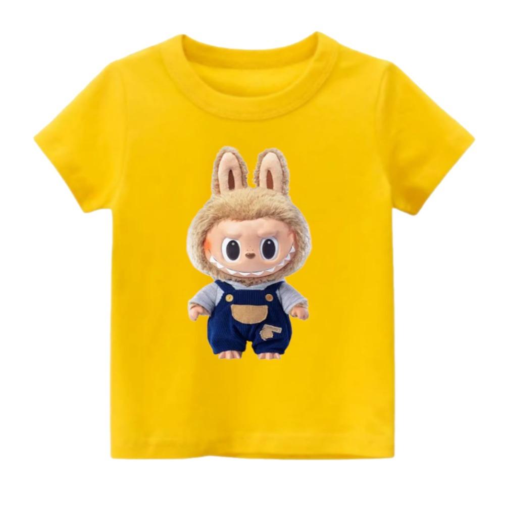 

Labubu Cloth Printed Short-sleeved Casual Style T-shirt for Men and Women S