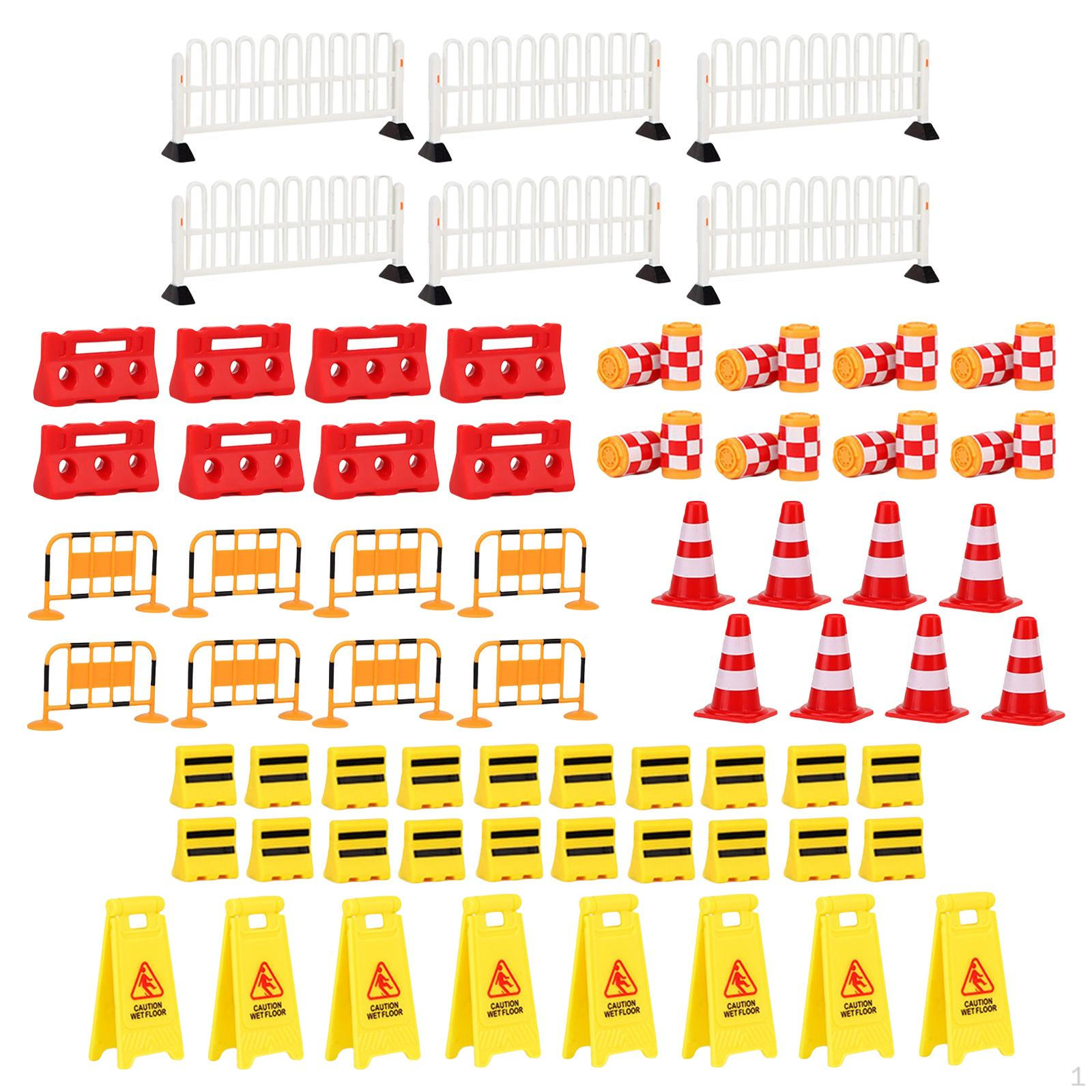 Игровой набор  Строительные знаки  Подарок 62 Mini Road Signs