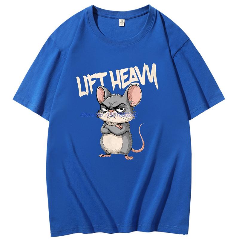 Motivational Mouse Funny Graphic Tee New Arrival Goods Fashion Tops Tshirt Summer Mens Short Sleeve Tee Cotton Tshirt