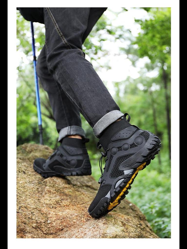 Scarpe da Escursionismo e River Trekking da Uomo High-Top Antiscivolo Traspiranti per Esterno