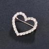 Gold-Plated Acrylic Four-Leaf Clover Brooch Pin Fashion Accessories