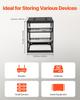12U Open Frame Network Rack, 585 mm Depth, Wall Mounted or Floor Standing Server Rack, Heavy Duty 4 Post, with Vented Shelves & Mounting Hardware,