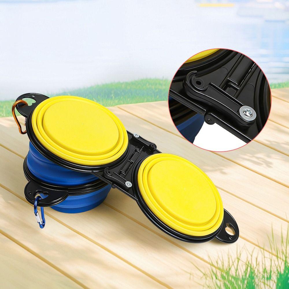 Collapsible Foldable Dog Bowl TPE Puppy Food Container Portable Dog Feeder Dish  Dog