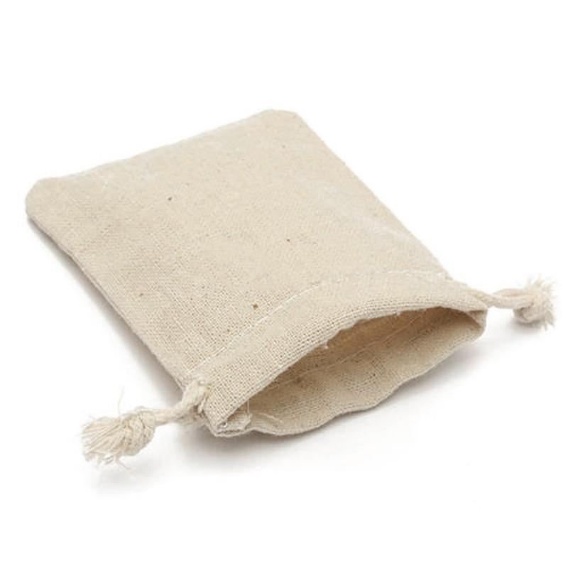 small linen drawstring bags