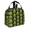 Cartoon Geometry D-Dashs Video Game Insulated Lunch Bag for School Office Resuable Cooler Thermal Bento Box Women Men