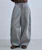 Lujeoseukeulleob Star Stud Wide Fleece Sweatpants Gray