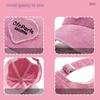 Korean Hat Women's Fashion Autumn and Winter Love Embroidery Washed Baseball Cap Pink Cap Retro Couple Visor