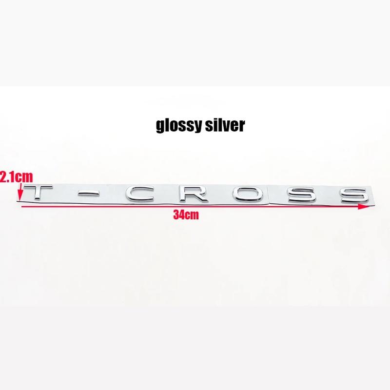 1PC 3D Metal Car Letter Logo Sticker Tail Bumper Badge Auto Rear Trunk Emblem серебряный