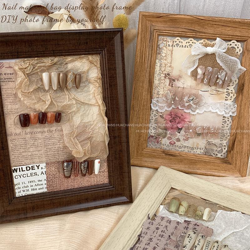 7-Inch DIY Nail Art Display Frame & Journal Stand