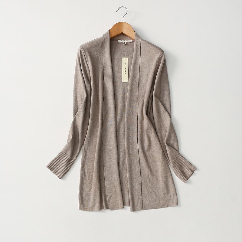 Old Customer B Entry Series ~ Export Original Order Minimalist Commuting Elegant Knitting Cardigan Mid-Length Cape Sweater Outwear