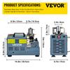 VEVOR High Pressure Compressor, 4500PSI/30MPA High Pressure Air Compressor