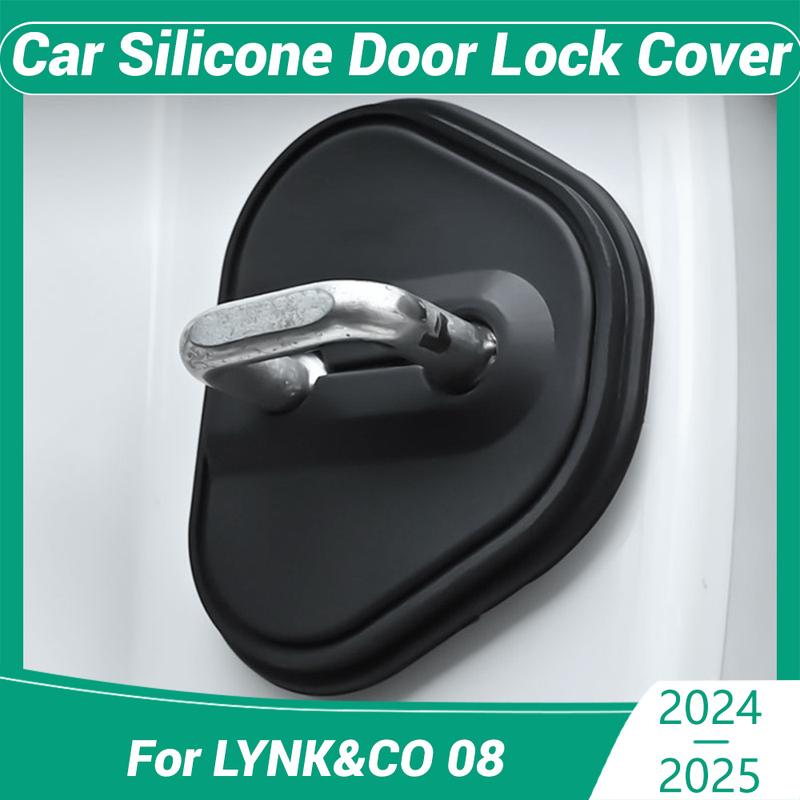 Für LYNK&CO 08 2024 2025 Auto-Dekoration Schützt Türschloss-Abdeckung Dekorationszubehör Silikon-Dämpfungspolster