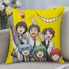 Anime Assassination Classroom Cushion Cover Cushion Covers Natural Linen Breathable Sofa Bedroom Decor Pillowcase