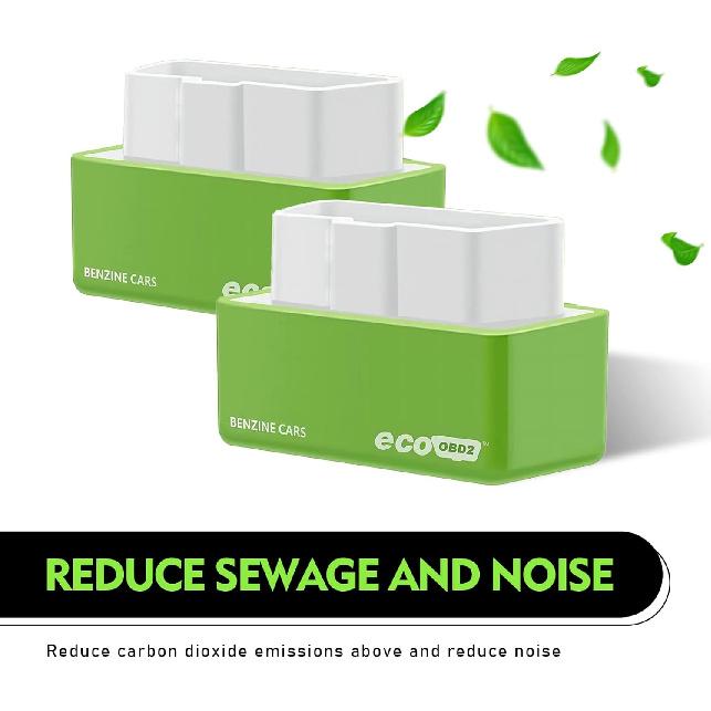 2 PCS Automobile Power Upgrade Fuel Saving, OBD2 ECOOBD2 Automotive Plug and Driver Single Plate, Automotive Energy Saver Accessories, Universal for