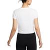 Nike Logo Slim Fit Short Sleeve T-Shirt Women tops White HJ1055-100