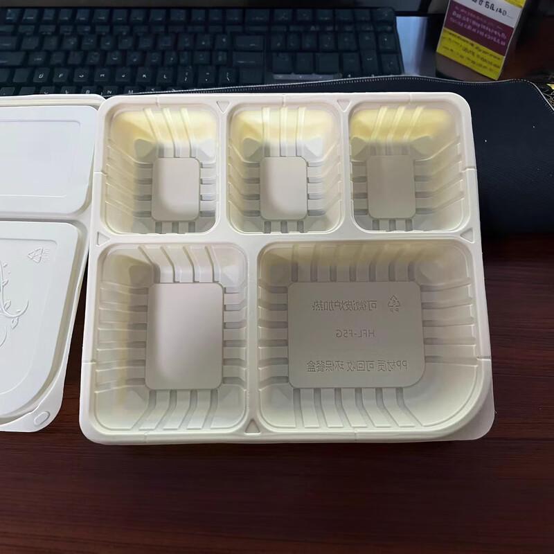Eco-Friendly 5-Compartment Meal Prep Containers
