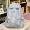 Schoolbag Korean simple plaid backpack casual versatile lightweight high school students ins schoolbag class commuter travel backpack