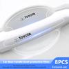 8Pcs TPU Car Door Handle Bowl Anti-scratch Sticker Protection Film Keyring For Toyota RAV4 CHR Corolla Camry Yaris Prado Alphard