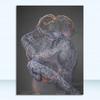 Metal Abstract Figure Statue Canvas Painting Poster and Prints Golden Portrait Sculpture Wall Picture for Living Room Home Decor