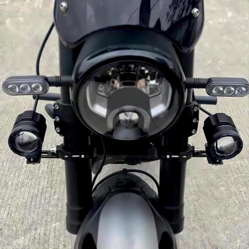 Motorrad-Lichtleistenhalterungen, einfach zu montierende Motorrad-Scheinwerferhalterungen, einfache Installation für vielseitige Beleuchtungswinkel
