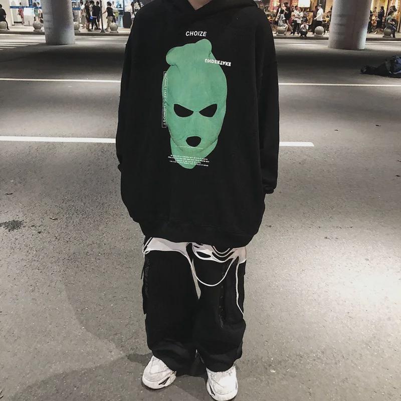 Men's Cross-Border High Street Trend Oversized Hoodie – Autumn/Winter Hong Kong Style