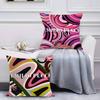 Prince Of Prints EEmilio Pucci-Famous Pillow Case Anti-dustmite Pillowcase Invisible Zipper Silky Short Plush Sofa Cushion Cover