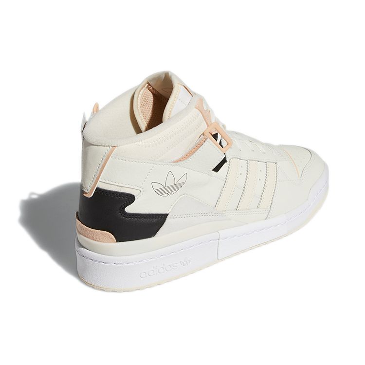 Adidas Forum Exhibit Mid Off White Halo Blush Unisex Sneakers Core-Black H01922
